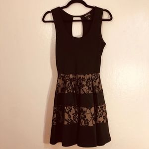 Elegant Wet Seal Black Evening Dress Women Size XS